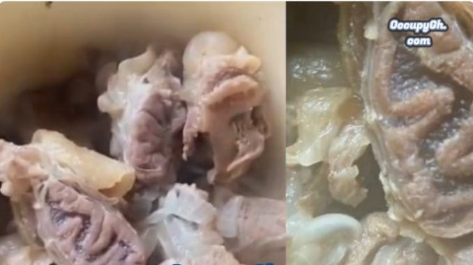 WATCH: I Saw The name of God Written on the meat I cooked to chop - Man shares