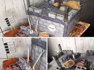 UNBELIEVABLE: See This Amazing Cake That Looks Like A Construction Site -[PHOTOS]