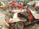 Four Dead, others injured as truck suffers brake failure and rams into a car and bikes -PHOTOS