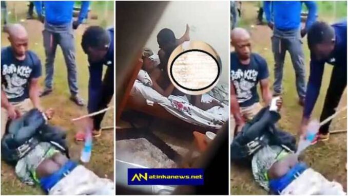 Man Received Severe Beaten After He Was Caught Chewing Someone’s Wife -[WATCH VIDEO]
