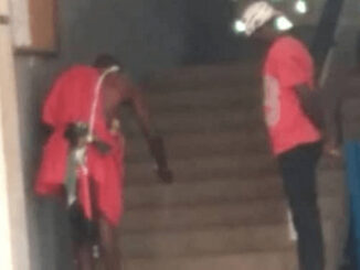 NDC 'Jujuman' Caught Performing Rituals at Premises of Electoral Commission -[SEE PHOTOS]