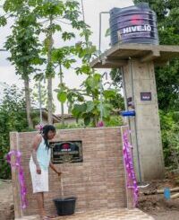Good News: Hive Blockchain Gifts Agona Asamang Borehole on World Water Day -PHOTOS