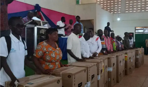 Massive Drama As NPP Parliamentary Candidate Gifts Party Executives Fridges -[SEE PHOTOS]